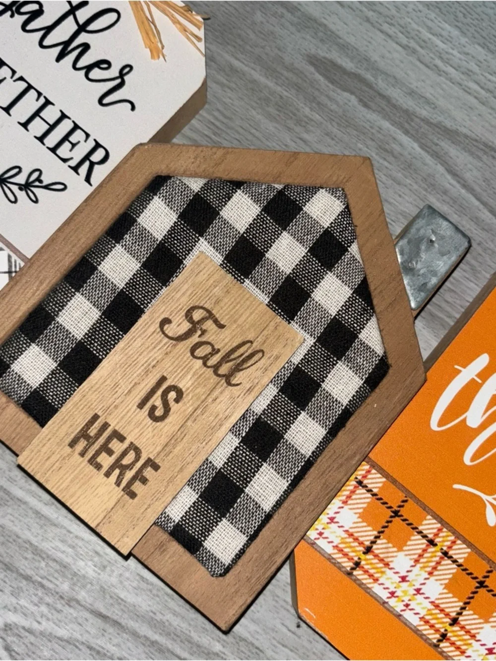 Seasonal Fall Tabletop Signs
